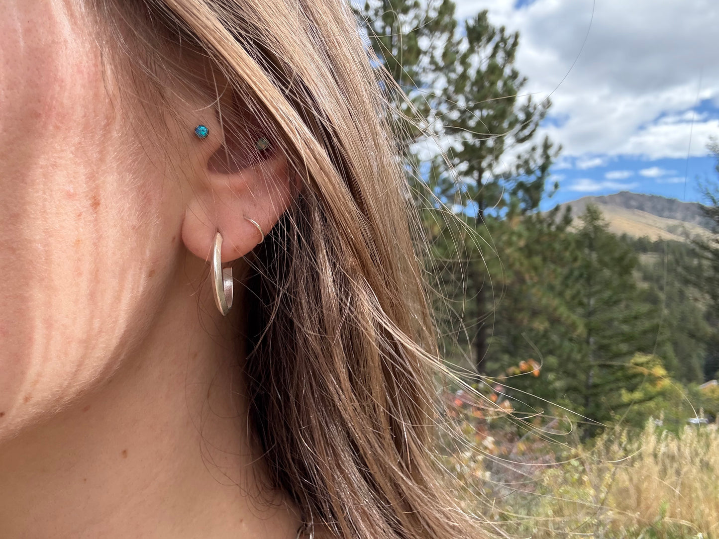 Triangle Wire Hoops