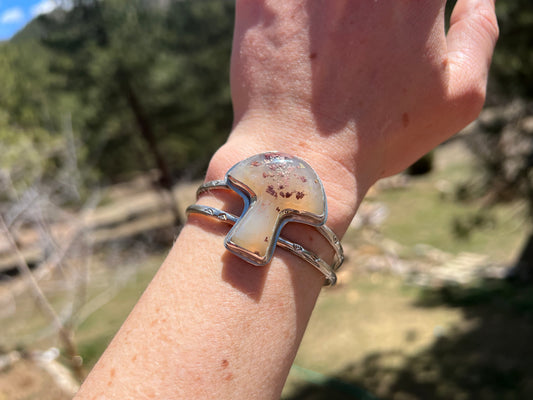 Agate Mushroom Cuff